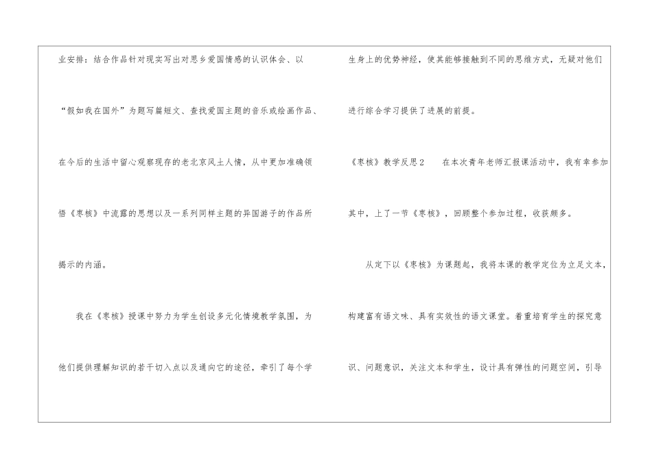 《枣核》教学反思_第2页