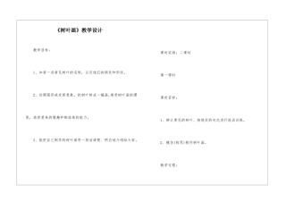 《树叶画》教学设计-