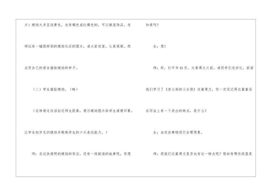 《琥珀》教学实录-_第3页