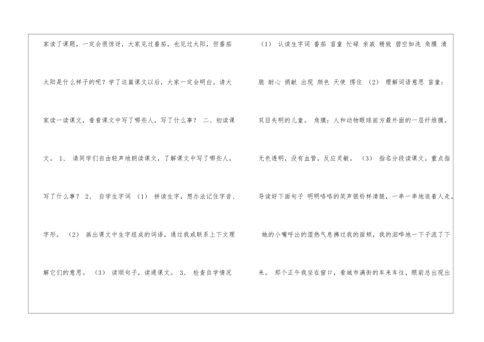 《番茄太阳》教学设计-_第2页