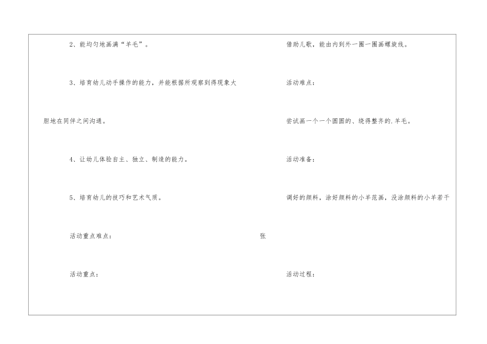 《羊毛》幼儿园小班美术教案_第2页