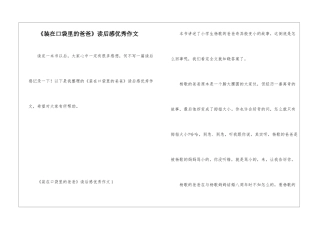 《装在口袋里的爸爸》读后感优秀作文
