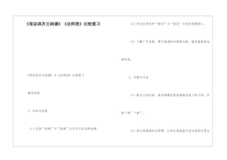 《邹忌讽齐王纳谏》《出师表》比较复习-