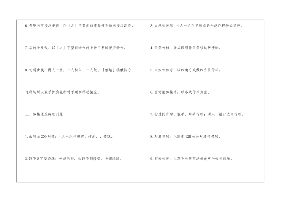 一.篮球训练计划_第2页
