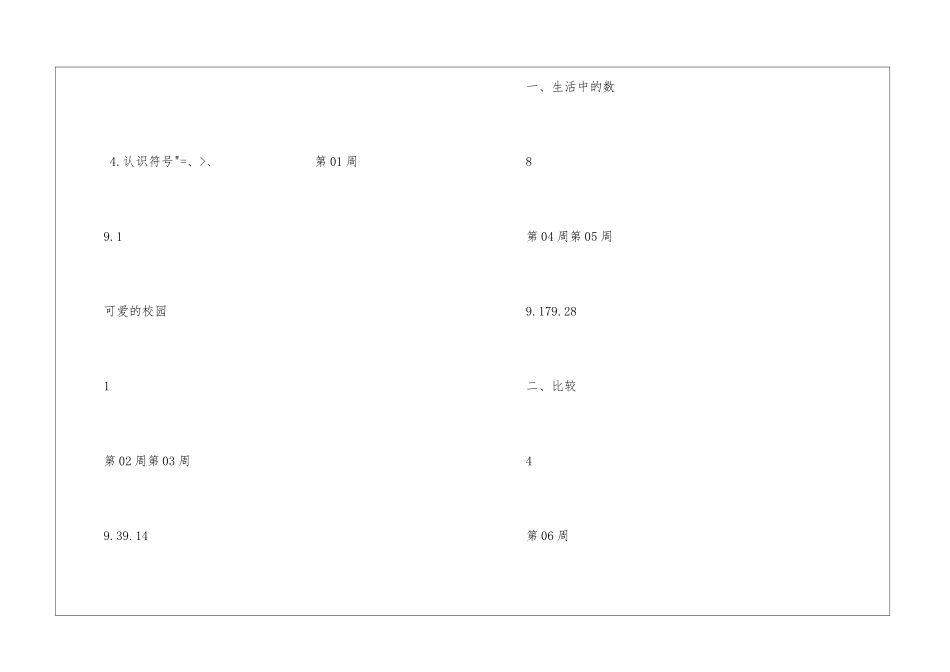 一年级上册数学教学计划集合十篇_第3页