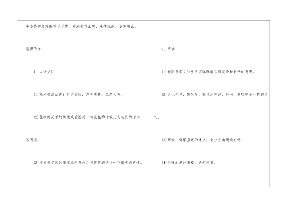一年级教学工作计划最新10篇_第3页