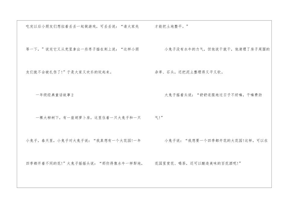 一年级经典童话故事10篇_第3页