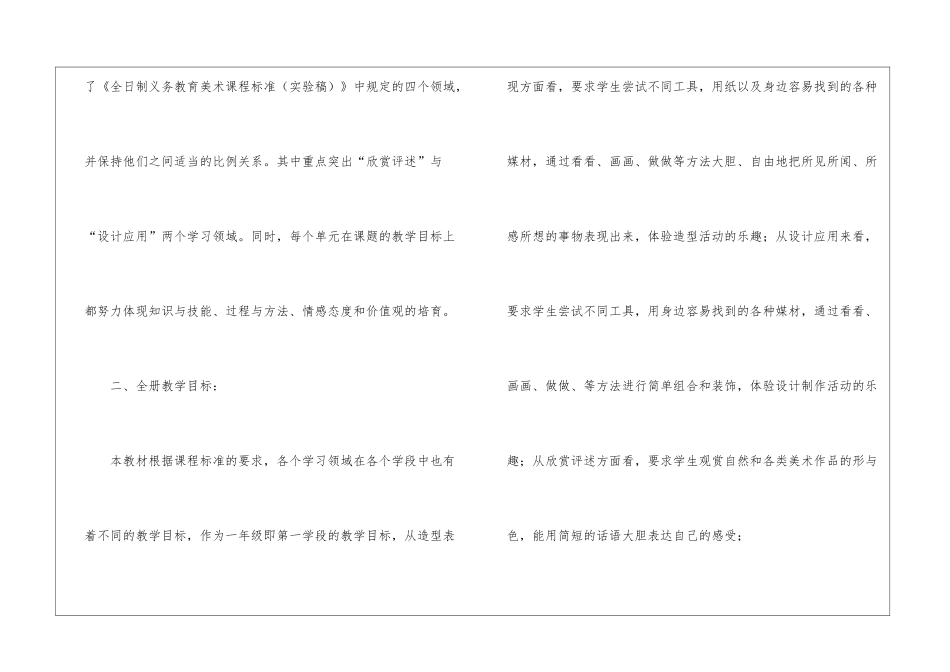 一年级美术教学计划三篇_第2页