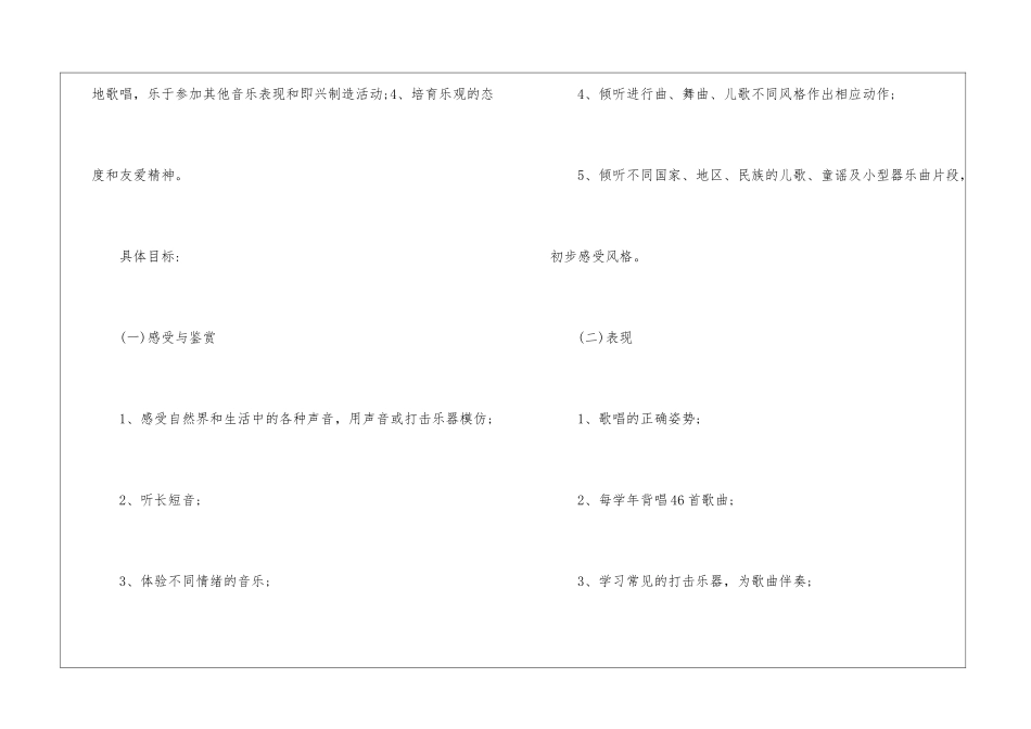 一年级音乐教学计划锦集5篇_第3页