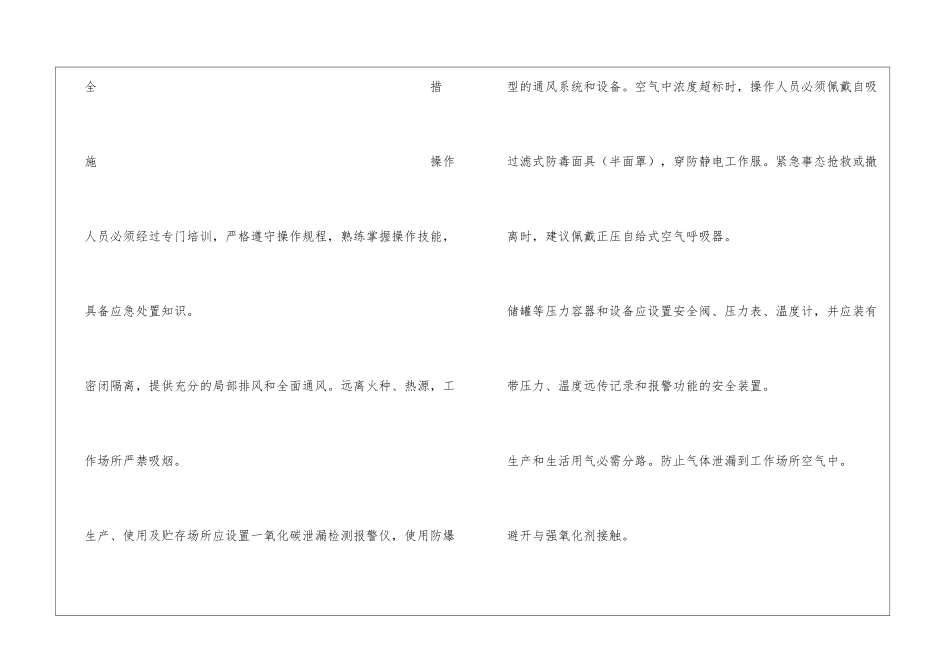一氧化碳安全措施和事故应急处置原则_第3页