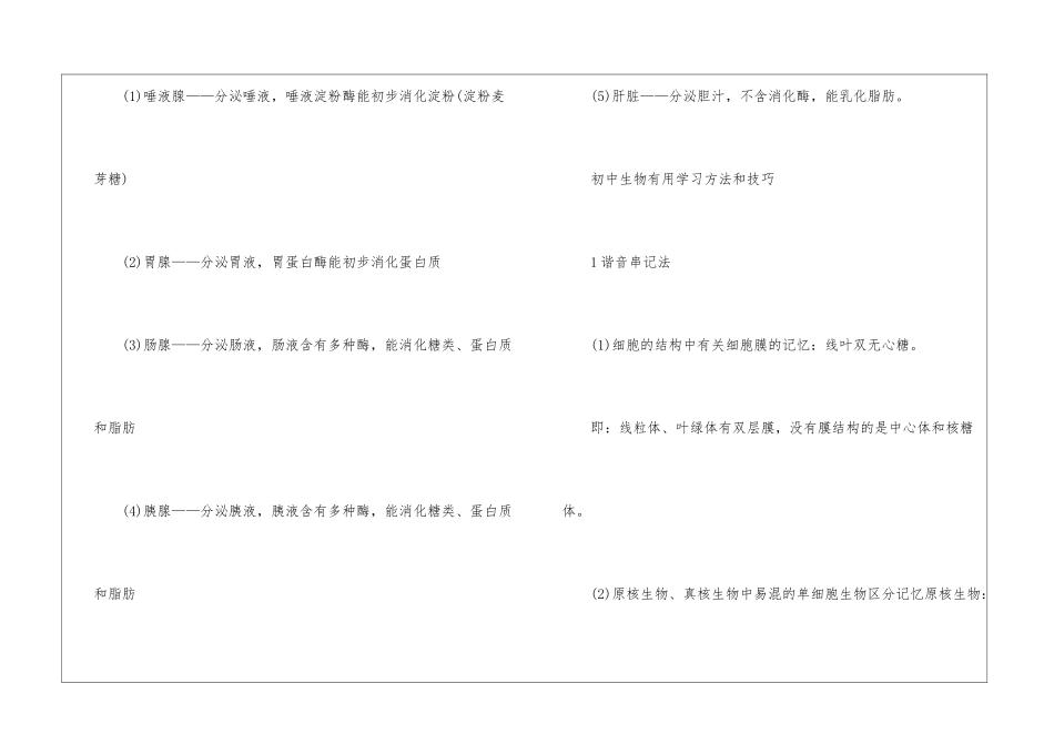 七年级下册生物课本第一章知识点总结_第3页