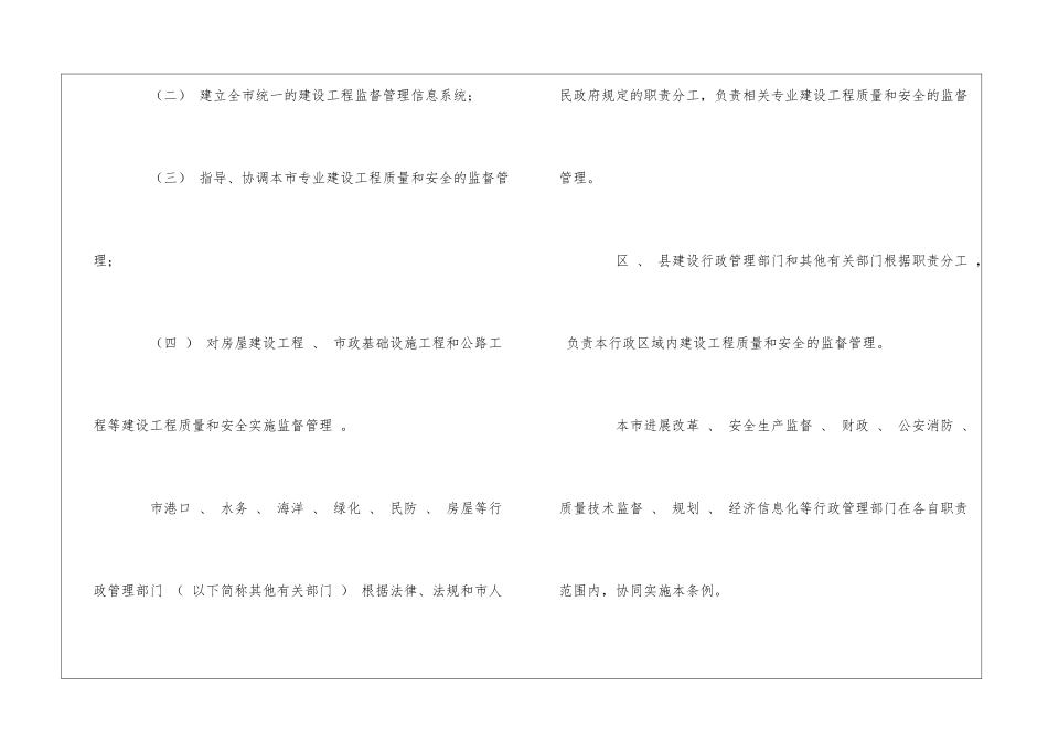 上海市建设工程质量和安全管理条例_第2页