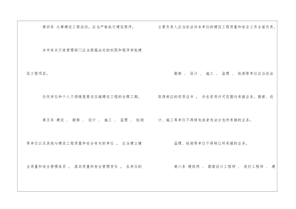 上海市建设工程质量和安全管理条例_第3页