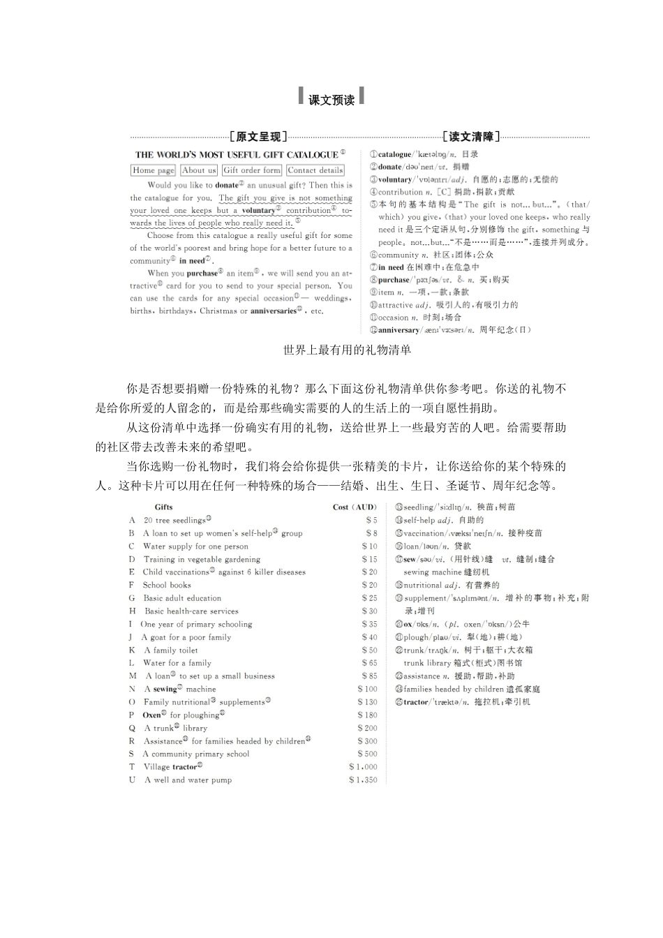高中英语 Unit 4 Sharing Section Ⅱ Learning about Language Using Language学案（含解析）新人教版选修7-新人教版高二选修7英语学案_第2页