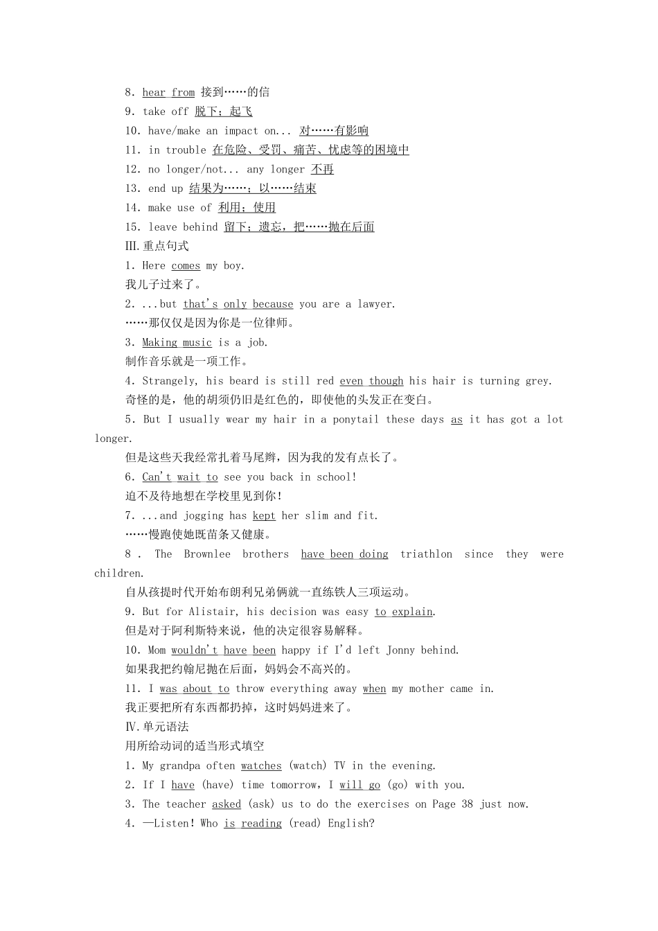 高中英语 Unit 3 Family matters（第4课时）Presenting ideas  Reflection学案（含解析）外研版必修第一册-外研版高一第一册英语学案_第2页