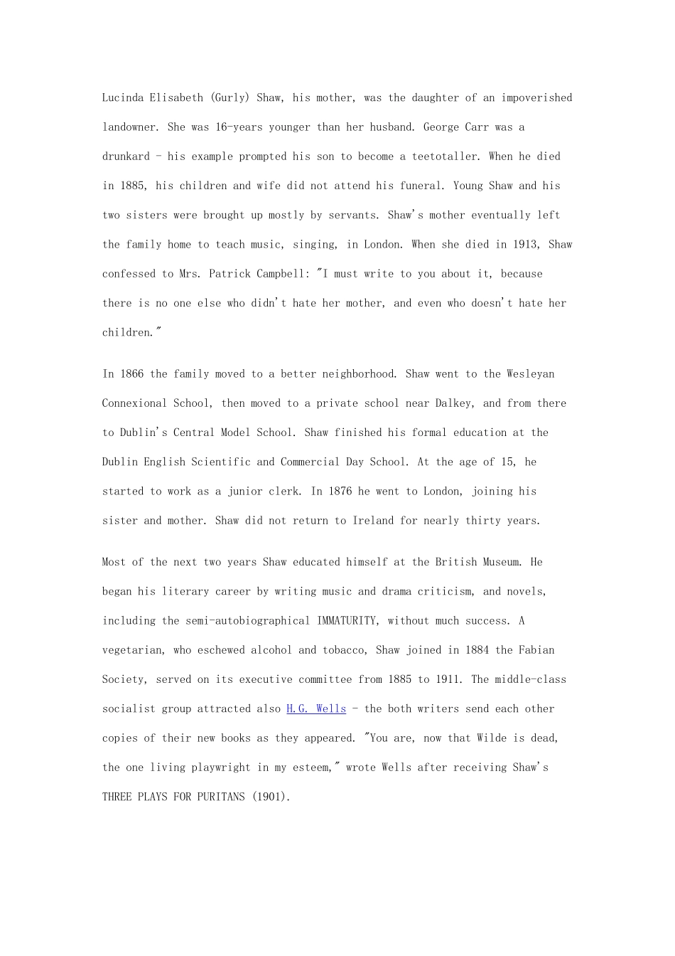 高中英语 Unit 4《Pygmalion》文字素材4 新人教版选修8_第2页