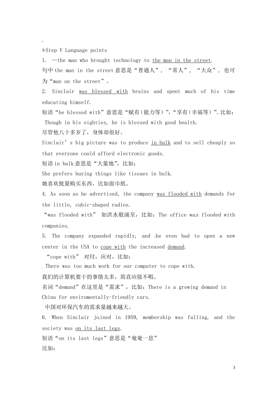 高中英语 Unit 3《The secret of success》Reading教案1 译林版选修11_第3页