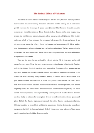 高中英语 Unit 5《The Power of nature-The Societal Effects of Volcanoes》文字素材 新人教版选修6