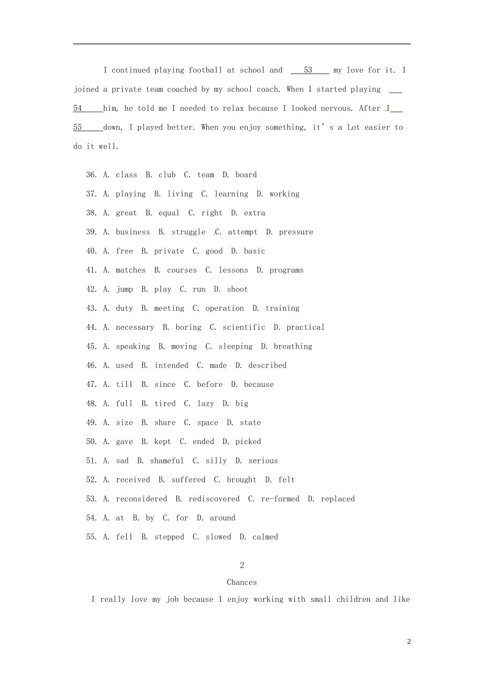 高中英语 unit3-4阅读材料单词学案 译林牛津版选修7-牛津版高二选修7英语学案_第2页