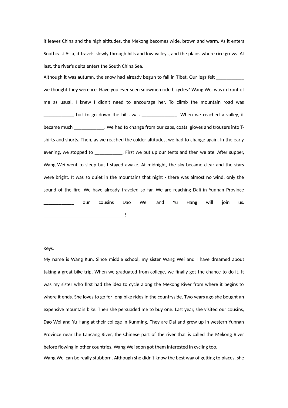 高中英语 unit3Travel journal同步素材4 人教新课标版必修1_第2页