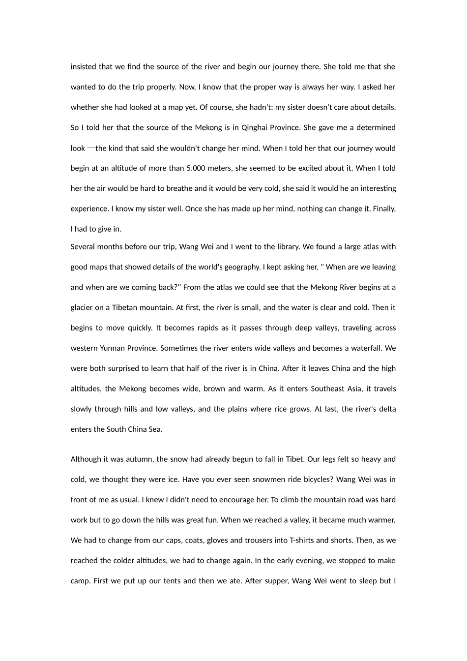 高中英语 unit3Travel journal同步素材4 人教新课标版必修1_第3页