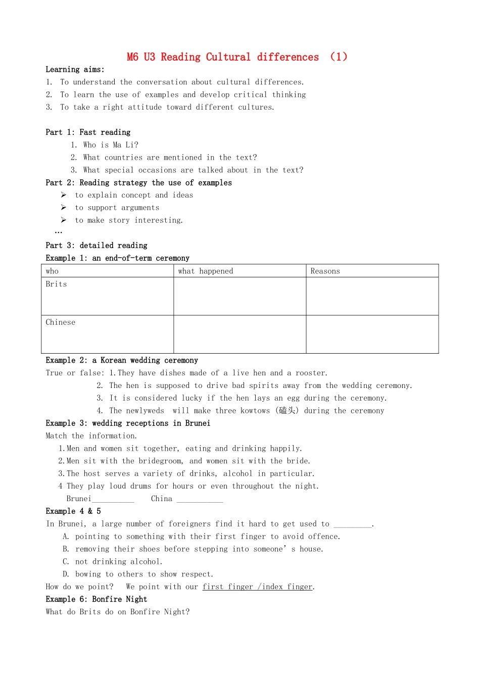 高中英语 Unit3 Understanding each other学案 牛津译林版选修6-牛津版高二选修6英语学案_第1页