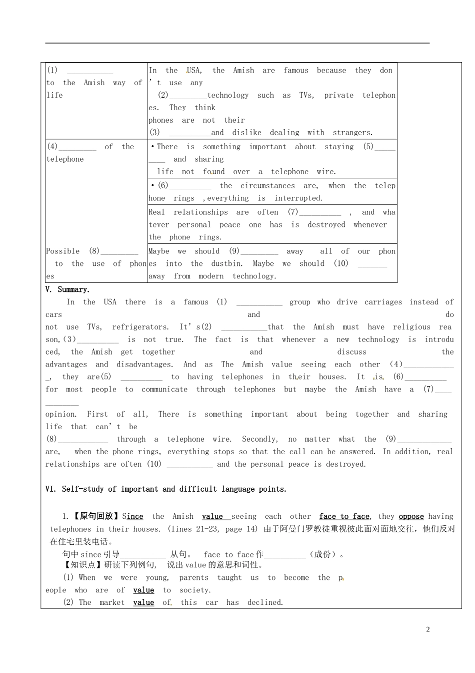 高中英语 unit1 Living with technology project学案 译林牛津版选修7-牛津版高二选修7英语学案_第2页