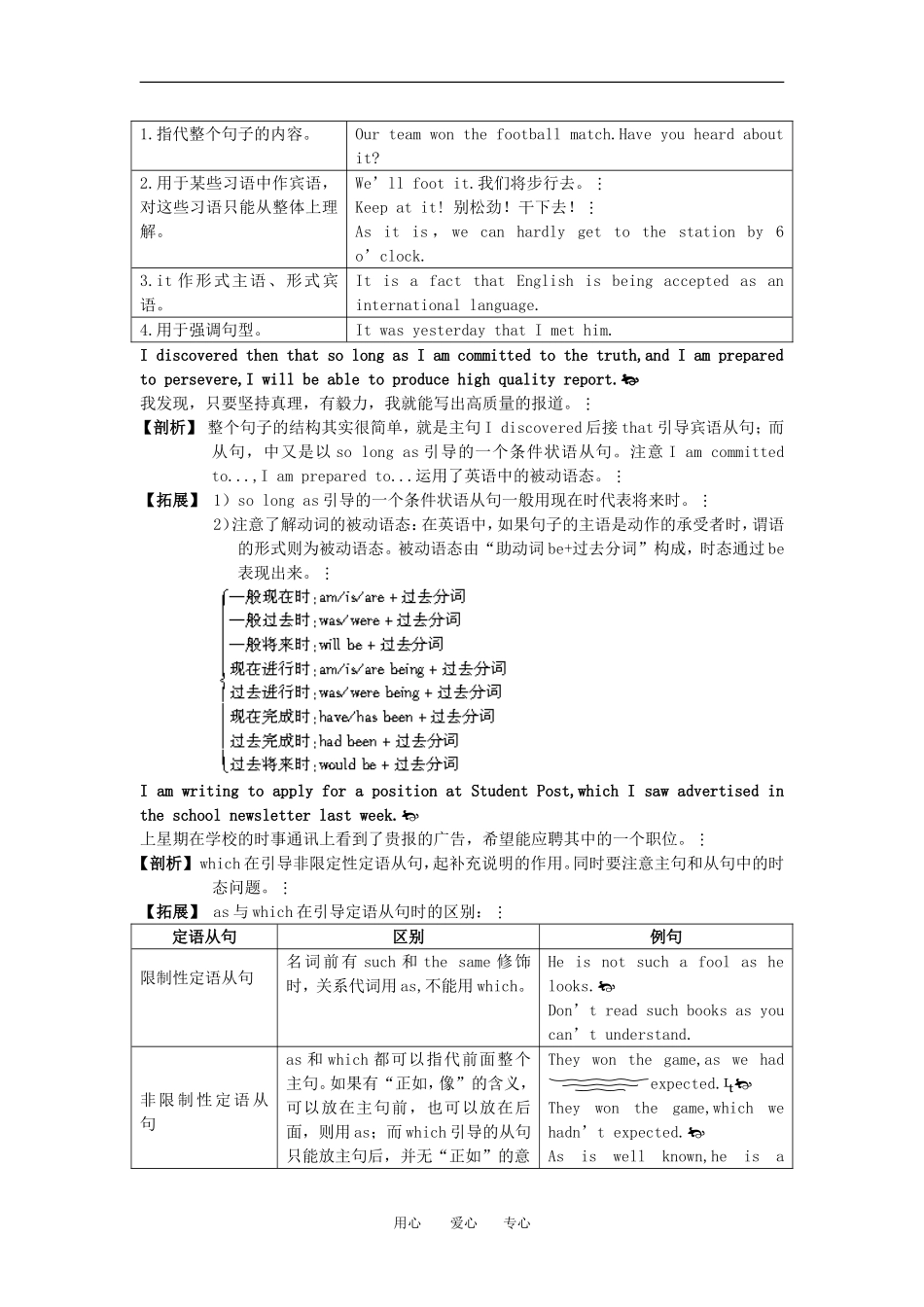 高中英语 句子 剖析 拓展(Unit 14 Careers)学案 北师大版_第2页