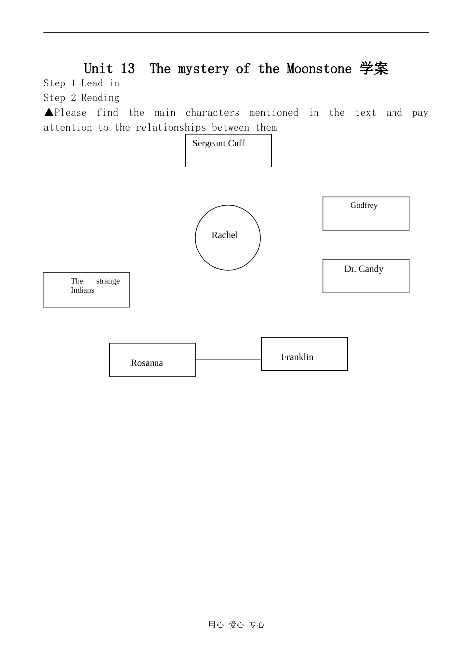 高中英语Unit 13  The mystery of the Moonstone 学案旧人教版高三_第1页