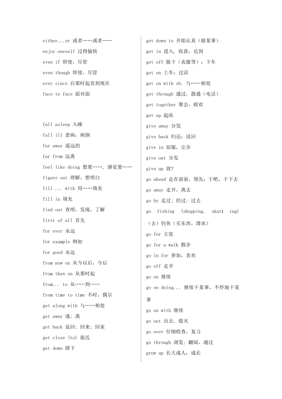 高中英语 习惯用语和固定搭配素材_第3页