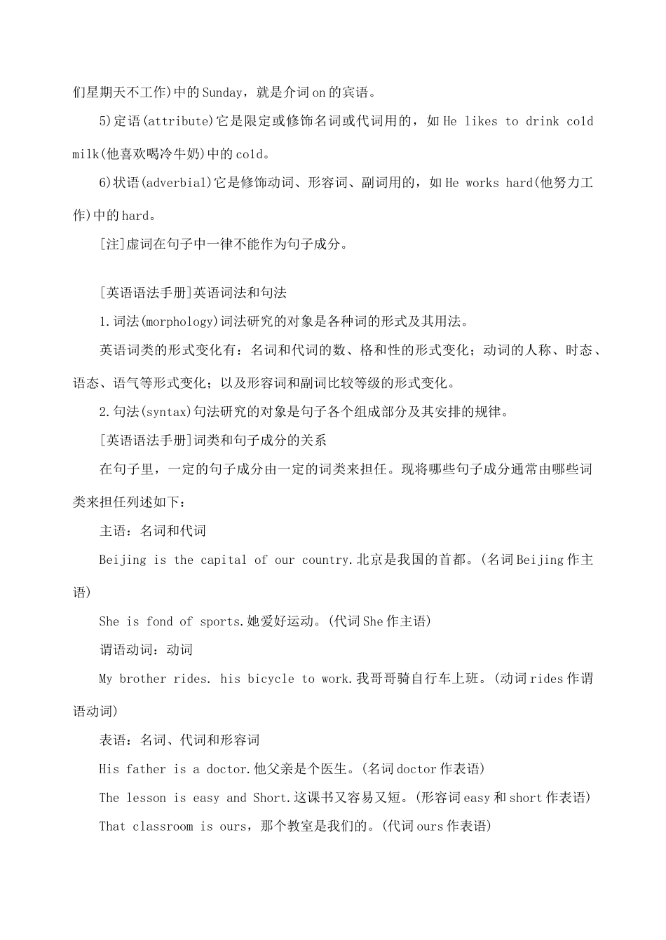 高中英语 学英语必看英语语法手册(全)_第3页