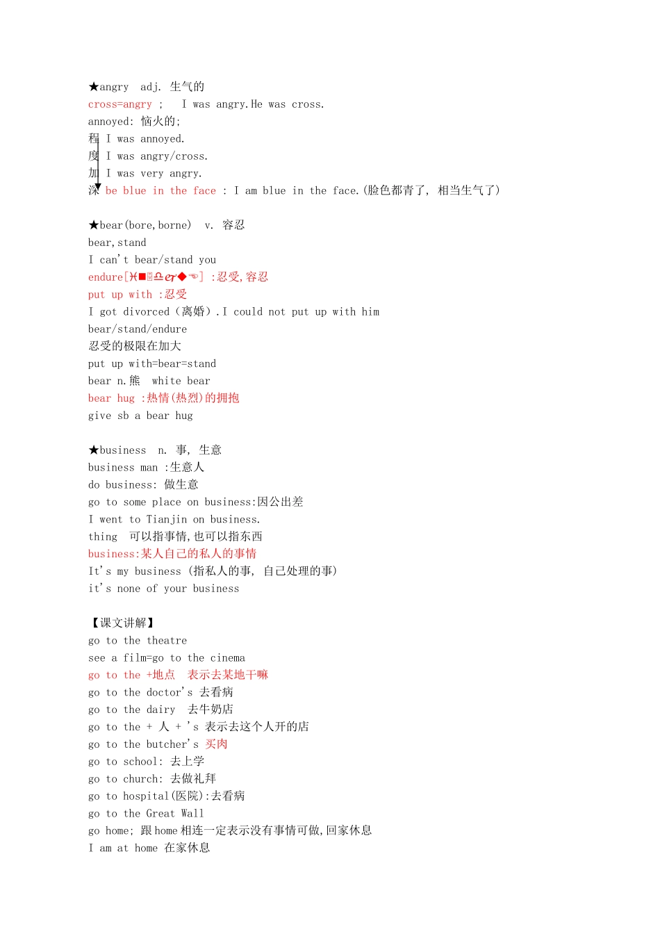 高中英语 新概念1-68课笔记素材 第二册_第2页