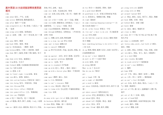 高中英语10大动词短语帮你度英语难关素材新人教版选修1