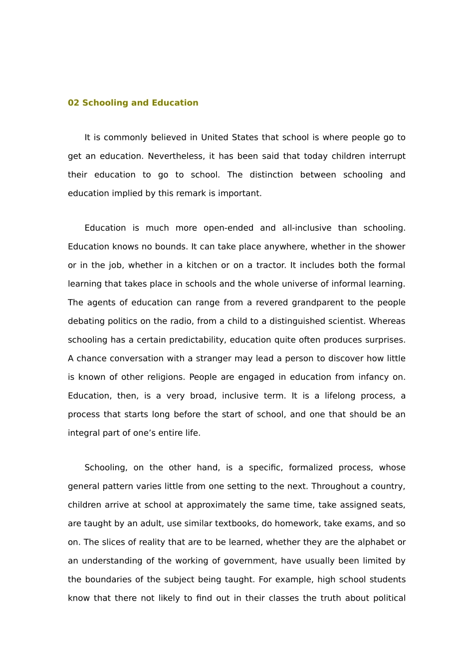 高中英语备考素材：优秀文章背诵50篇_第2页