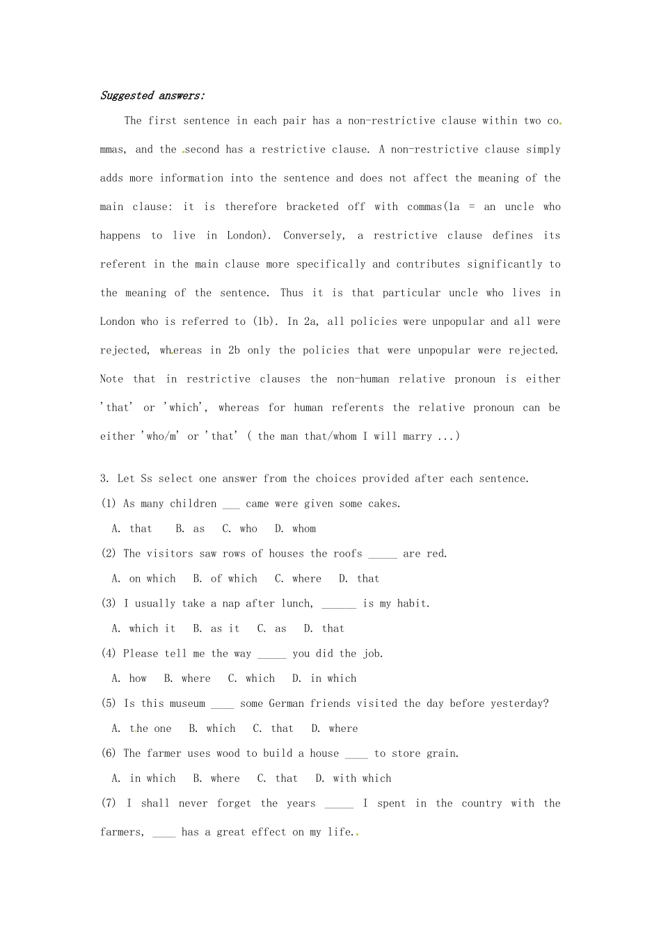 高中英语《Unit 1 cultural relics-Periods 34》学案 新人教版必修2-新人教版高一必修2英语学案_第3页