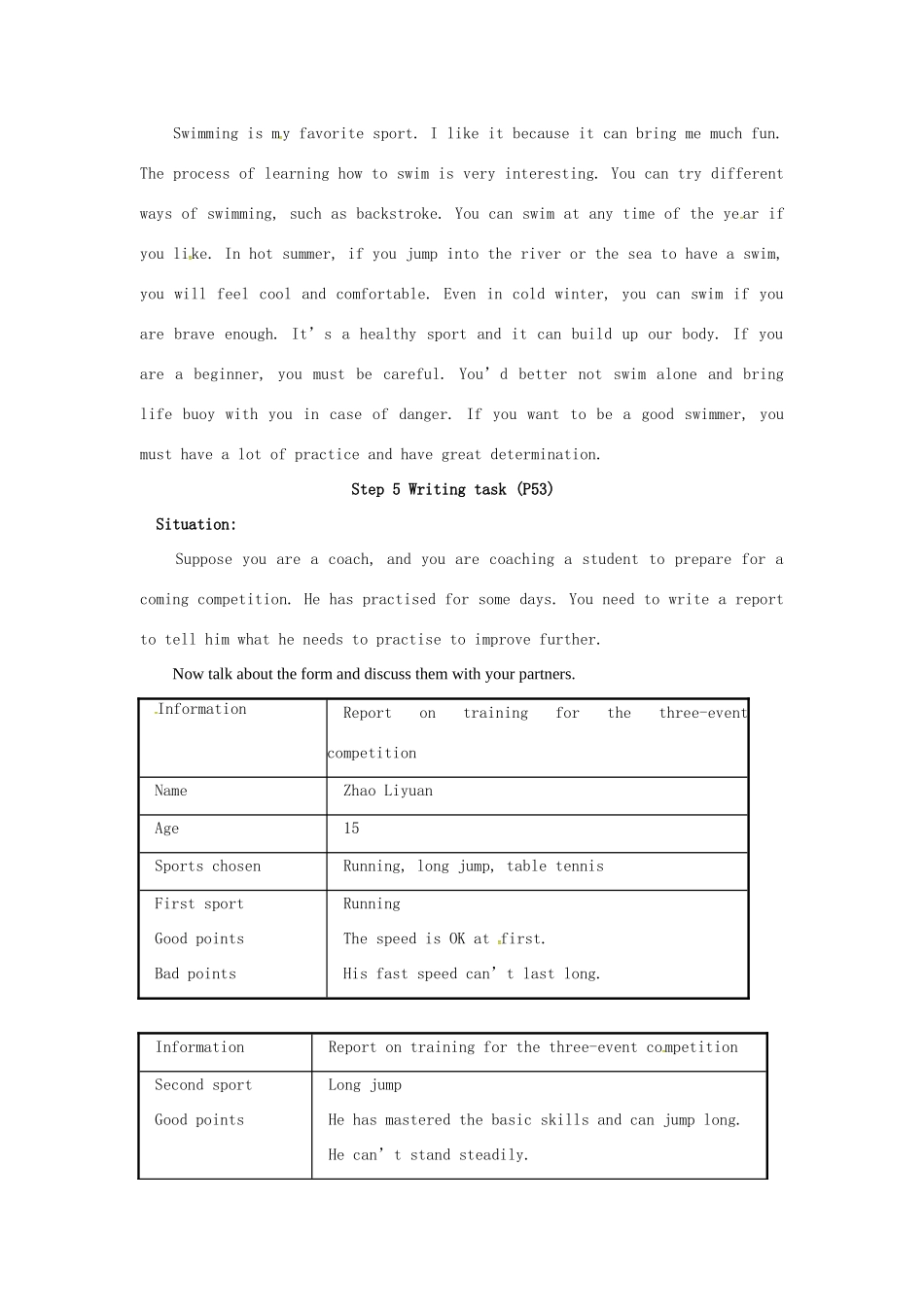 高中英语《Unit 2 The Olympic Games-Period Five》学案 新人教版必修2-新人教版高一必修2英语学案_第2页