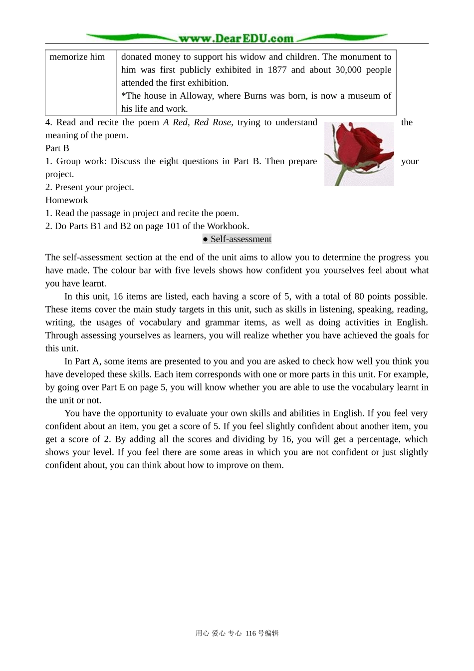 高中英语必修8Unit 1 The written word--Project & Self-assessment_第2页