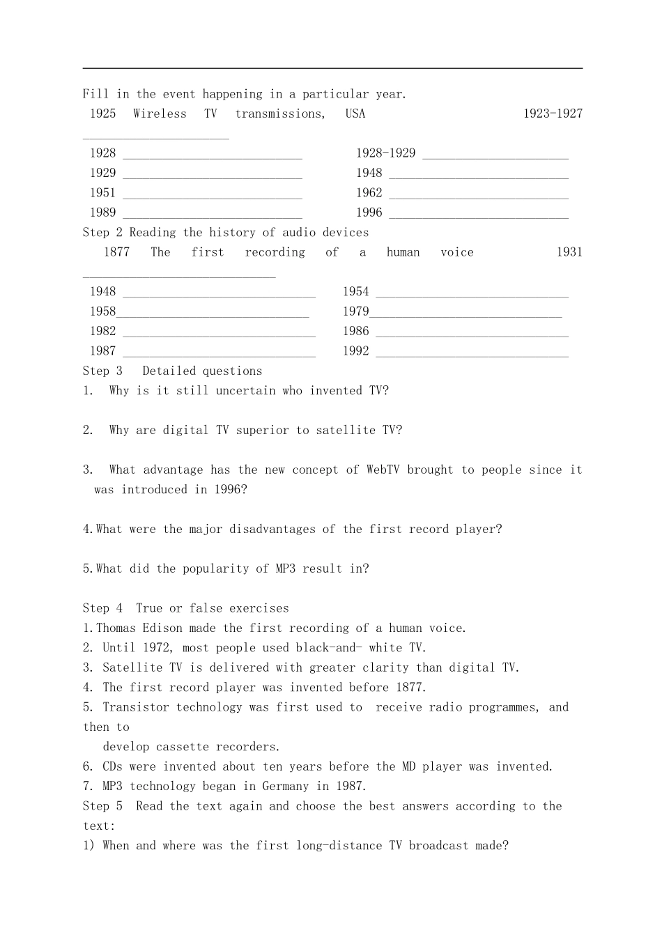 高中英语牛津模块七unit1 welcome reading导学案选修7_第2页