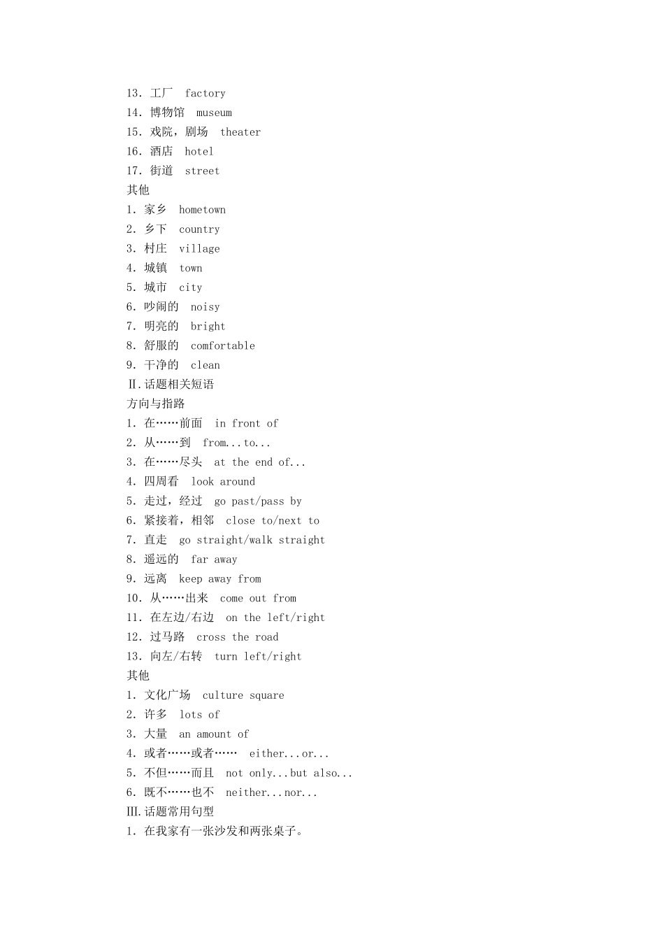 高中英语学业水平合格性考试复习 第一部分 话题3 居住环境；世界与环境学案（含解析）-人教版高中全册英语学案_第2页