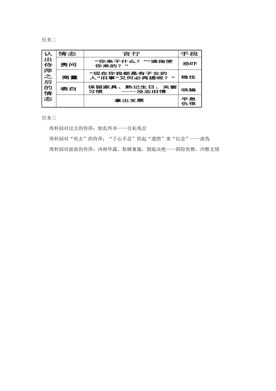 高中语文 2 雷雨（第2课时）导学案 新人教版必修4-新人教版高一必修4语文学案_第3页