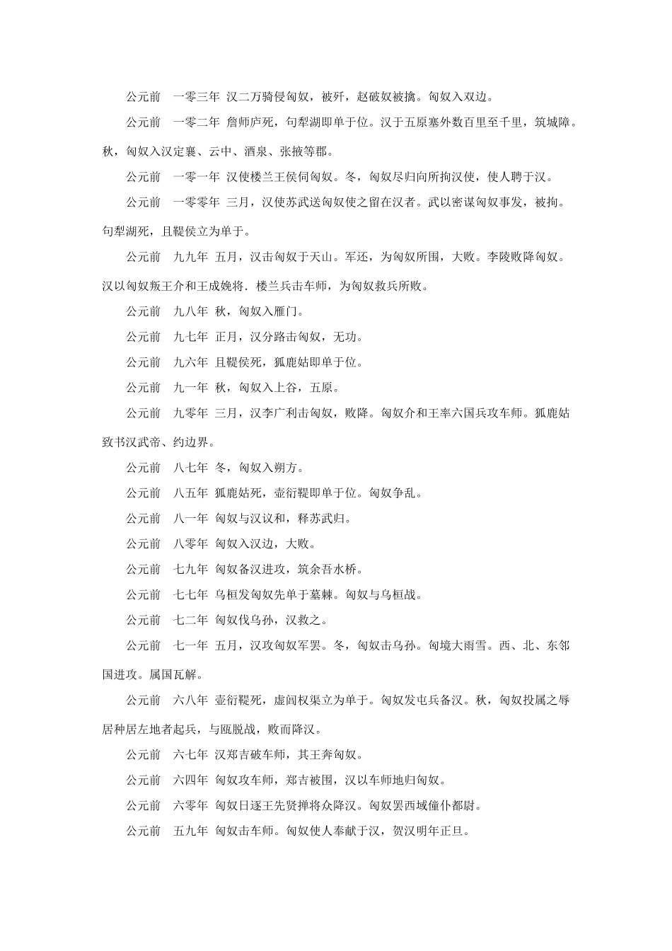 高中语文 4.12《苏武传》匈奴大事年表素材 新人教版必修4-新人教版高中必修4语文素材_第3页