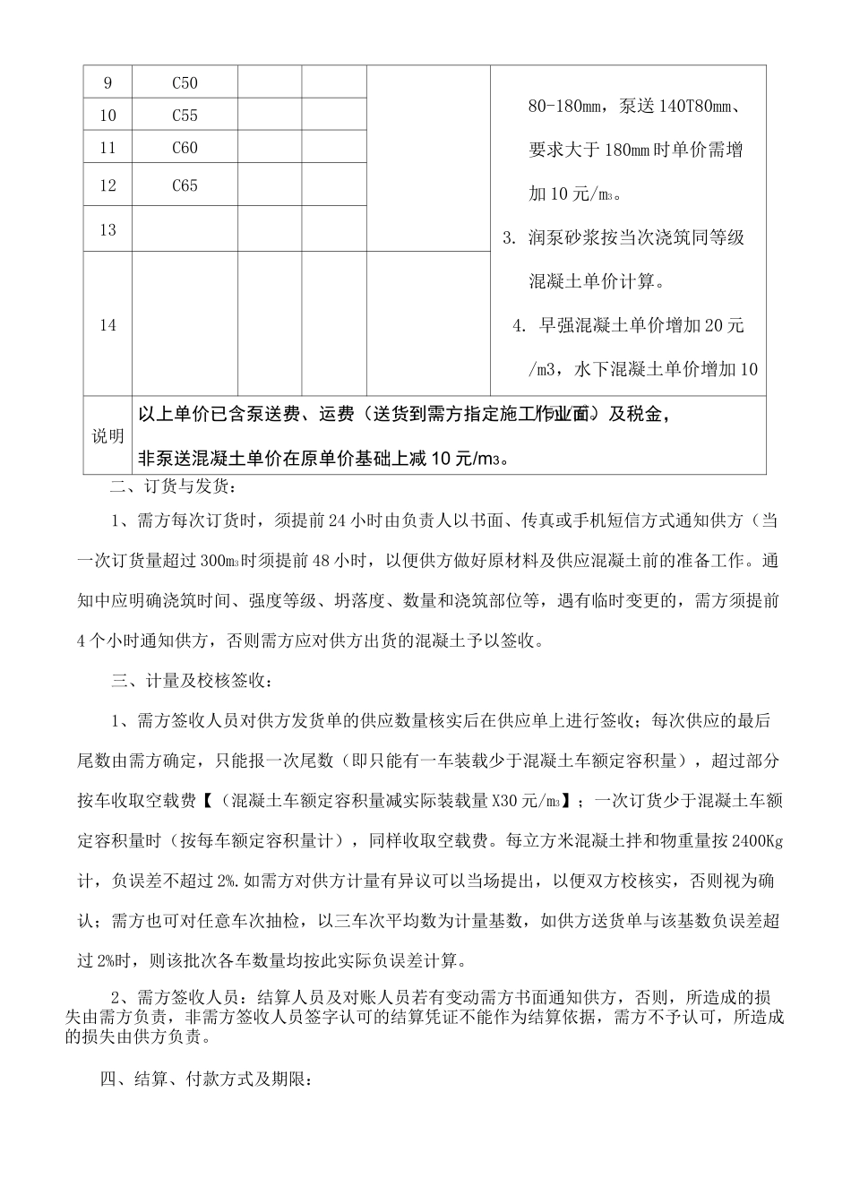 商砼购销合同范本_第2页