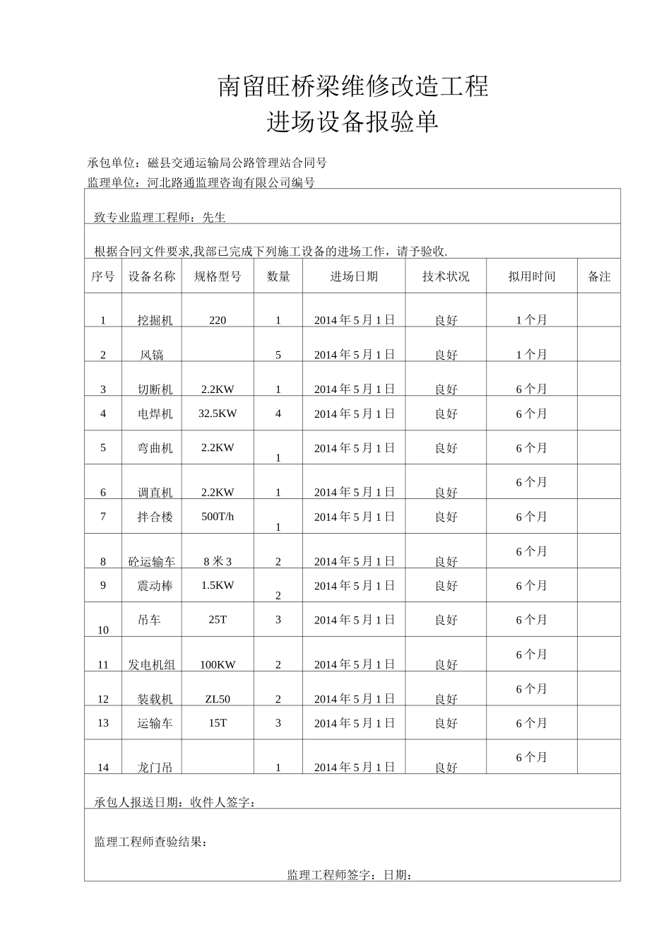 桥梁维修改造工程开工报告[全面]_第3页