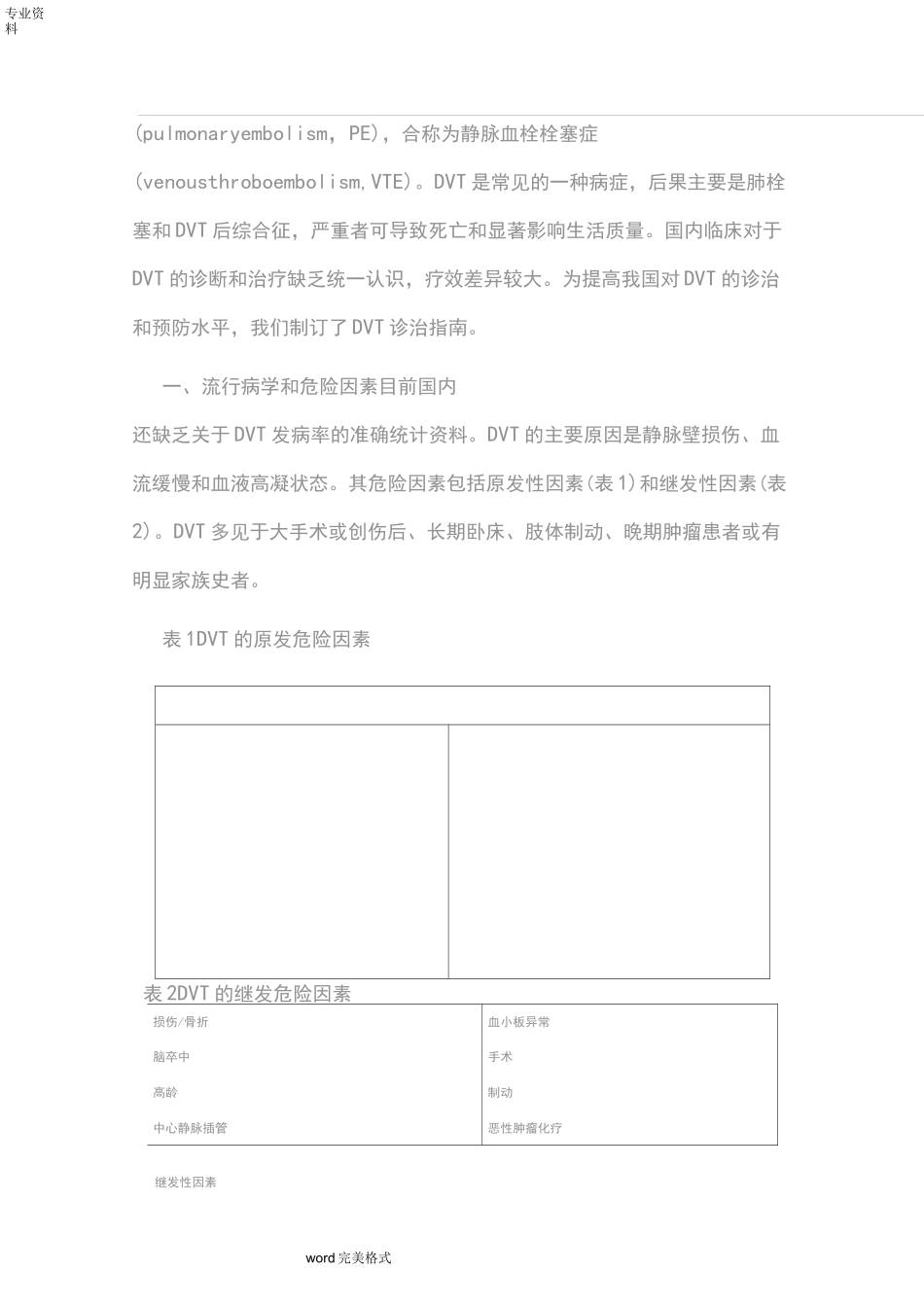 深静脉血栓形成的诊断和治疗指南_第2页