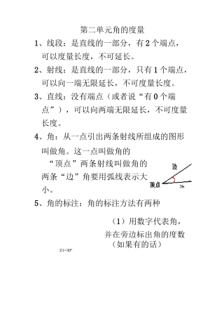 角的度量学习知识重点归纳