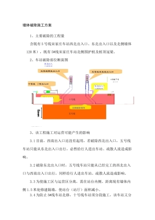 墙体破除施工方案