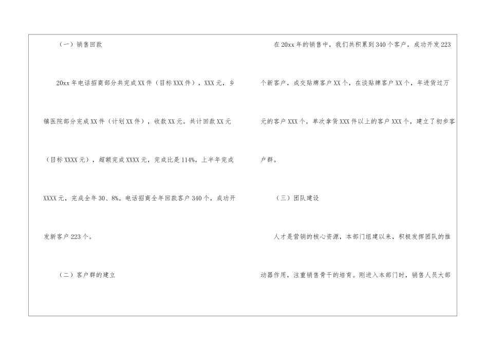 不同行业销售年度工作总结_第2页
