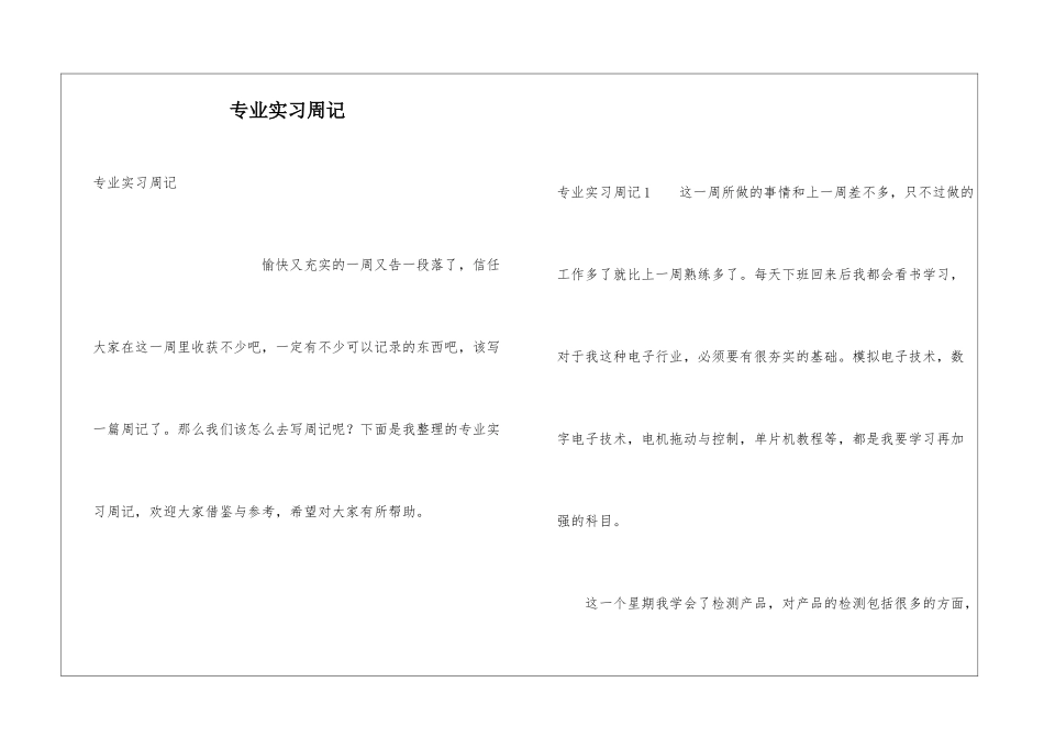 专业实习周记_第1页