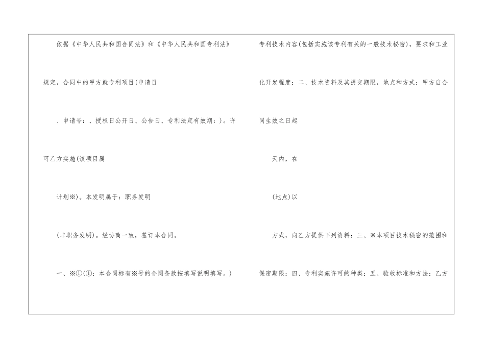 专利实施许可合同--_第2页