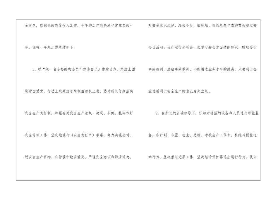 专职安全员个人年终总结_第2页